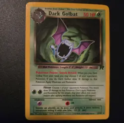 Pokemon TCG Pokemon Team Rocket Dark Golbat 24/82 Non-Holo Rare NM/LP - Image 1