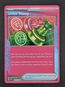 2024 Pokemon Twilight Masquerade ACE SPEC RARE Unfair Stamp #165/167 ACE - Image 1