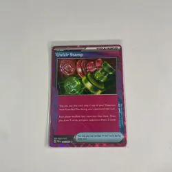 Pokemon Unfair Stamp 165/167 Twilight Masquerade Scarlet & Violet ACE SPEC Rare - Image 1