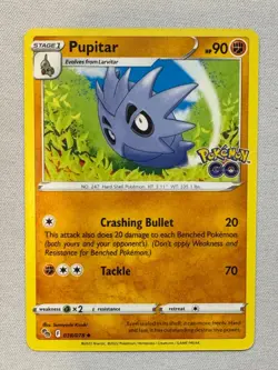 Pupitar 038/078 Uncommon Pokemon GO Pokemon Near Mint - Image 1