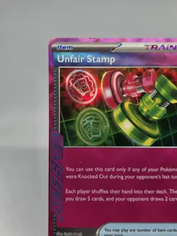 Pokemon TCG Unfair Stamp 165/167 Sv06: Twilight Masquerade Holo 2024 - Image 2