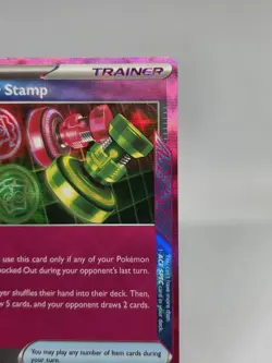 Pokemon TCG Unfair Stamp 165/167 Sv06: Twilight Masquerade Holo 2024 - Image 3