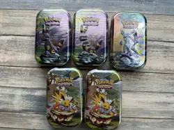 Pokemon Prismatic Evolutions Mini Tins Sealed Lot Of 5 FACTORY SEALED - Image 1