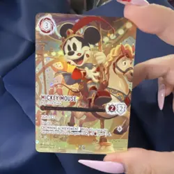 Disney Lorcana TCG Foil Mickey Mouse-Brave Little Prince Character Card 242/204 - Image 1