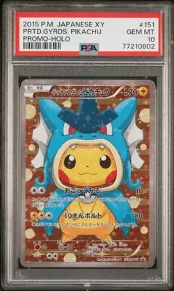 2015 XY-P 151 Poncho Pikachu Gyarados Pokemon Promo Card PSA 10 Gem Mint - Image 4