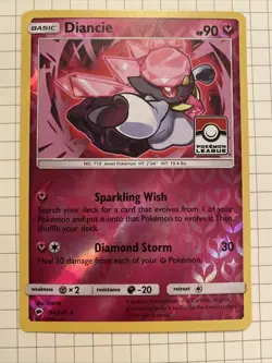 Diancie 94/147 Burning Shadows Rare Pokemon League - Rev Holo New - Image 1