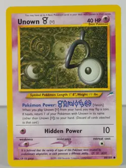 Unown V - Neo Destiny - 89/105 - singles - Pokemon TCG - C - Image 1