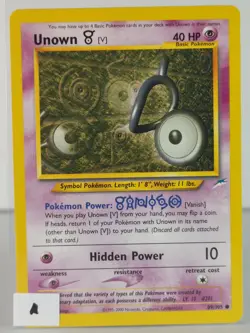 Unown V - Neo Destiny - 89/105 - singles - Pokemon TCG - C - Image 2