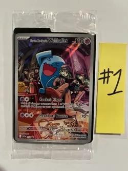 Pokemon TCG: Destined Rivals Team Rockets Wobbuffet Promo 203 SEALED - Image 1
