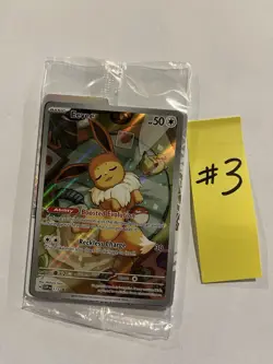 Pokemon TCG Eevee 173 Promo Prismatic Evolutions Full Art Holo Rare SEALED #3 - Image 1