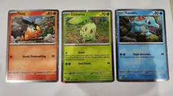 Pokemon Ascended Heroes Tepig Totodile Chikorita 3 STARTER Cosmos HOLO PROMO - Image 1
