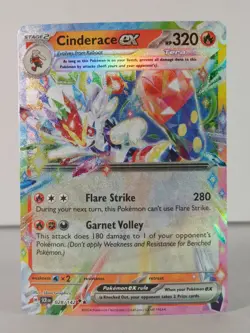 Cinderace ex - Stellar Crown - 028/142 - Pokemon TCG - Double Rare - A - Image 1