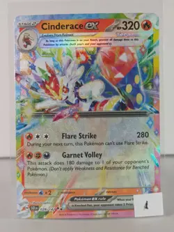 Cinderace ex - Stellar Crown - 028/142 - Pokemon TCG - Double Rare - A - Image 2