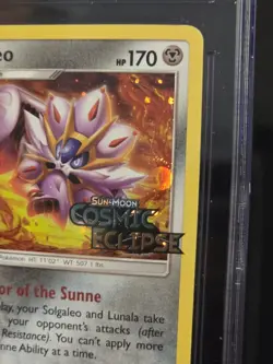 Solgaleo Holo 142/136 Cosmic Eclipse Stamp - 2019 Pokemon Cosmic Eclipse CGC 9 - Image 5