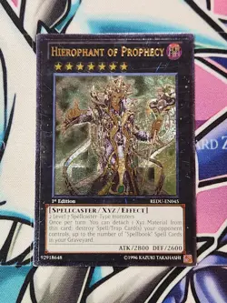 Hierophant of Prophecy REDU-EN045 Ultimate Rare 1st Edition YuGiOh - Image 1