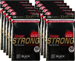 KMC Card Sleeves Hyper Matte Black 240 Sheets×10 For MTG Pokemon - Image 1