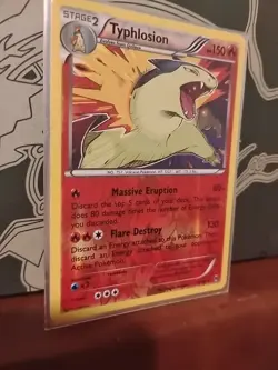Pokemon XY Breakthrough Typhlosion Reverse Holo Card #20/162 2015 - Image 3