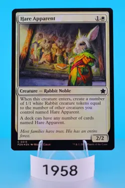 MTG Hare Apparent Foundations Foil #15 - Image 1