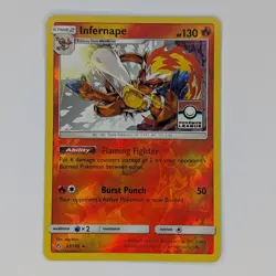 Infernape 23/156 League Promo Reverse Holo Rare Pokemon TCG Card - Image 1