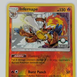 Infernape 23/156 League Promo Reverse Holo Rare Pokemon TCG Card - Image 2