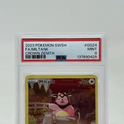 2023 Pokemon SWSH Crown Zenith Miltank Galarian Gallery #GG24/GG70 PSA 9 - Image 2