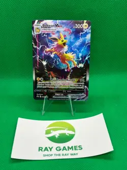 Pokemon TCG Jolteon VMAX SWSH184 Black Star Promo Full Art Holo LP - Image 1