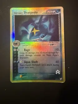 Pokemon Team Aqua's Sharpedo Holo Rare 5/95 EX Team Magma vs. Team Aqua 70HP - Image 1