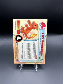 Charmeleon #5 Black Topps Logo Foil 1999 Topps Pokemon TV Animation Series 1 - Image 2