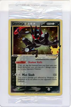 Greninja Gold Star Pokemon 2021 Celebrations Black Star Promo SWSH144 Sealed - Image 1