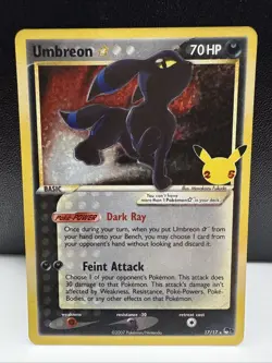Pokemon Celebrations Umbreon Gold Star #17/17 Classic Collection (NM) - Image 1