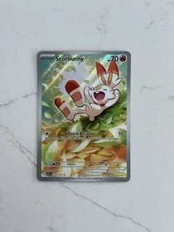 Pokemon TCG Scorbunny 225/217 Ascended Heroes Illustration Rare Mint Condition - Image 1