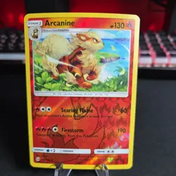 Pokemon TCG Arcanine 22/149 Sun & Moon Base Set Reverse Holo - Image 1