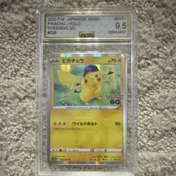Pokemon Pikachu 028/071 Pokemon GO Holo Japanese AGS 9.5 - Image 1
