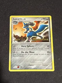 Lucario 53/127 Prerelease Staff Platinum Pokemon MP - Image 1