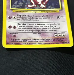 Mewtwo 10/102 Pokemon TCG 1999 Base Set Holo Unlimited Rare HP - Image 2