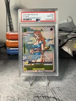 One Piece O-Nami CS 25-26 Event Pack Championship Promo OP06-101 English PSA 10 - Image 1