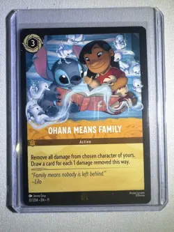 Ohana Means Family (Legendary) Disney Lorcana Winterspell 32/204 - Image 1