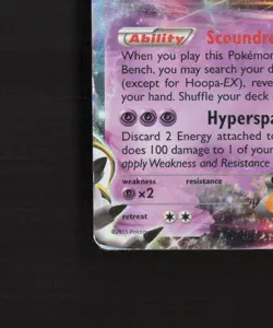 Hoopa EX XY71 XY Black Star Promo Holo Pokemon Card DMG - Image 5