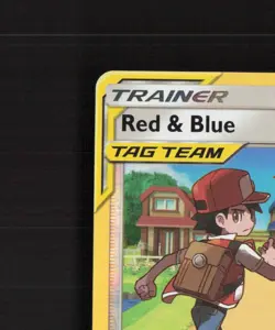 Red & Blue 202/236 Cosmic Eclipse Reverse Holo Pokemon Card NM - Image 3