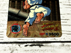 Street Fighter Carddass TCG Game Trading Card Holo Ryu Japanese BANDAI 1992 - Image 4