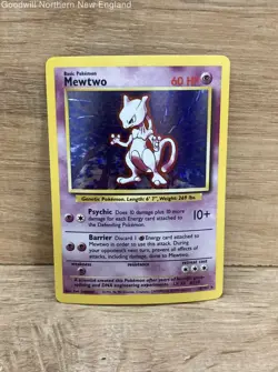 Mewtwo - 10/102 - Pokemon Base Set Unlimited Holo Rare Card WOTC MP - Image 1