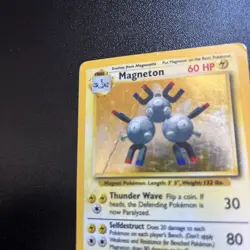 Magneton 009/102 Base Set Holo Pokemon Card Rare DAMAGED - Image 2