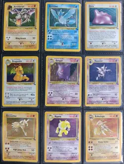 Complete Fossil Set 62/62 Pokemon Cards WOTC TCG 1999 Dragonite, Gengar, Moltres - Image 1