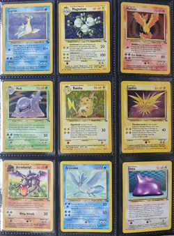 Complete Fossil Set 62/62 Pokemon Cards WOTC TCG 1999 Dragonite, Gengar, Moltres - Image 2