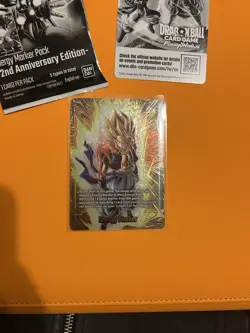 Dragon Ball Super Card Game 2nd Anniversary GOLD Energy Marker E-129 SSJ Gogeta - Image 2