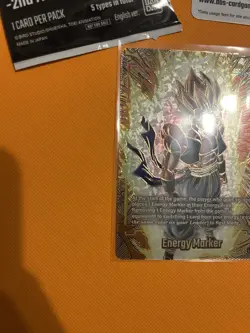 Dragon Ball Super Card Game 2nd Anniversary GOLD Energy Marker E-129 SSJ Gogeta - Image 5