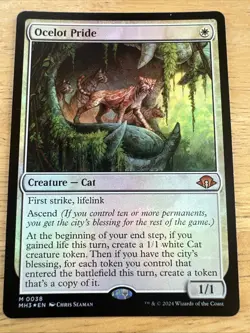 MTG Ocelot Pride - Foil, NM-Mint, English Modern Horizons 3 - Image 1