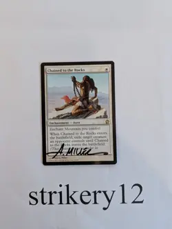 1x Chained to the Rocks – Theros – Signed by Aaron Miller – MTG - Image 1