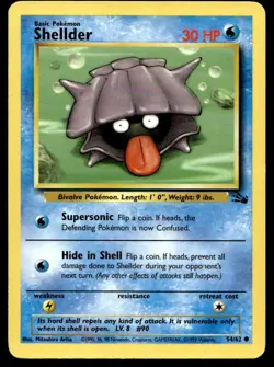 Pokemon TCG Fossil #54/62 Shellder LP - Image 1