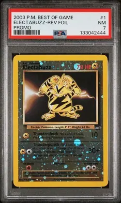 2003 Pokemon Electabuzz Promo Reverse Holo PSA 7 NM #1 Card - Image 1